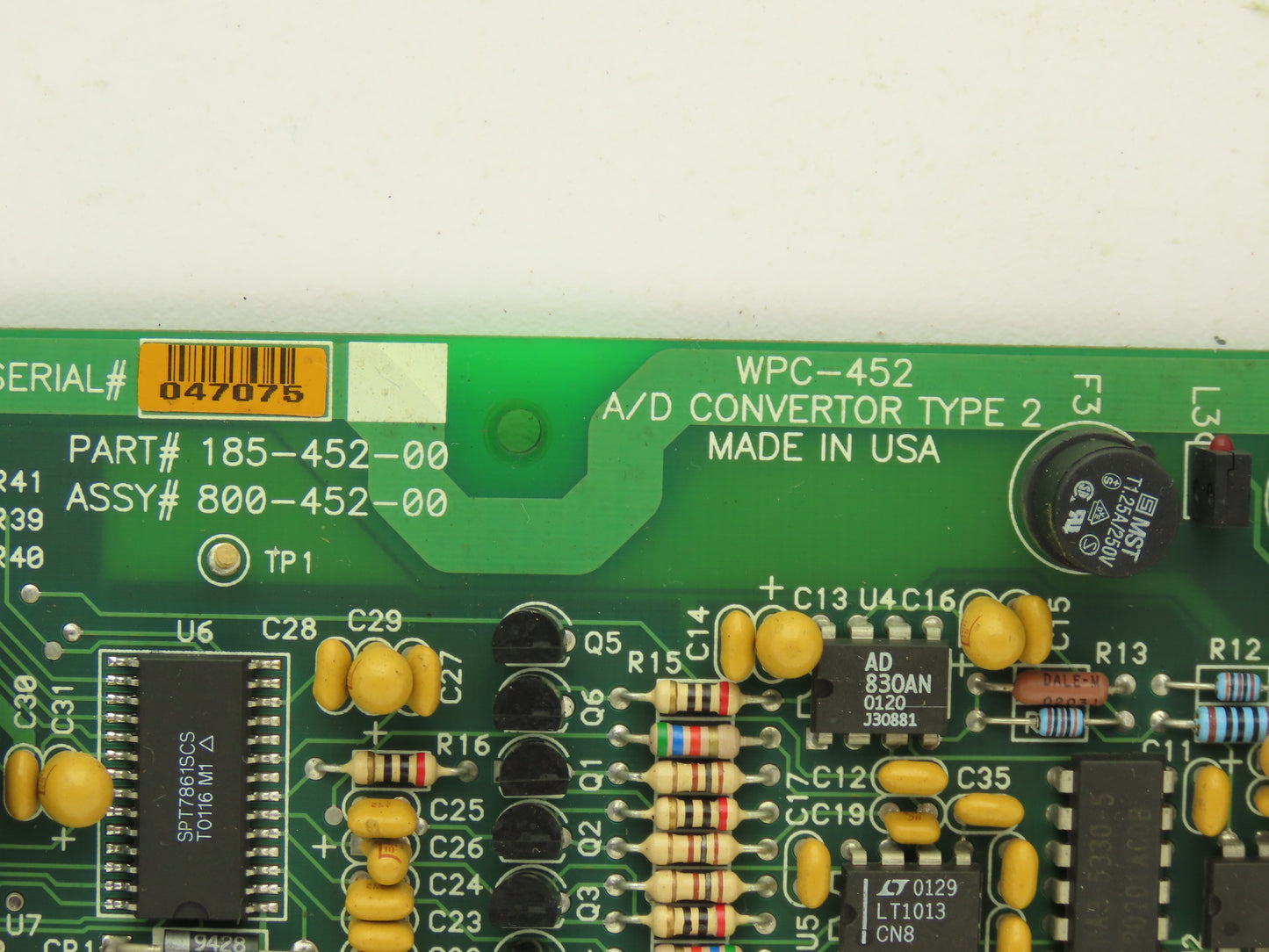 185-452-00 PCB A/D Converter Type 2 Printed Circuit Board WPC-452