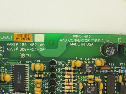 185-452-00 PCB A/D Converter Type 2 Printed Circuit Board WPC-452