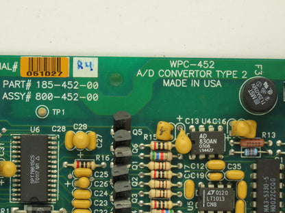 185-452-00 PCB A/D Converter Type 2 Printed Circuit Board WPC-452