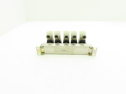 CKD GAB312-3 Pneumatic Air Solenoid 5-Station Valve Manifold 110vac