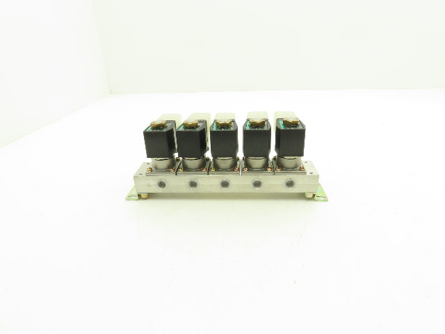 CKD GAB312-3 Pneumatic Air Solenoid 5-Station Valve Manifold 110vac