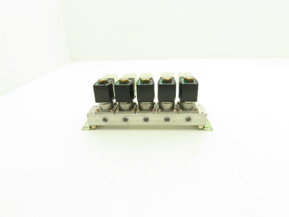 CKD GAB312-3 Pneumatic Air Solenoid 5-Station Valve Manifold 110vac
