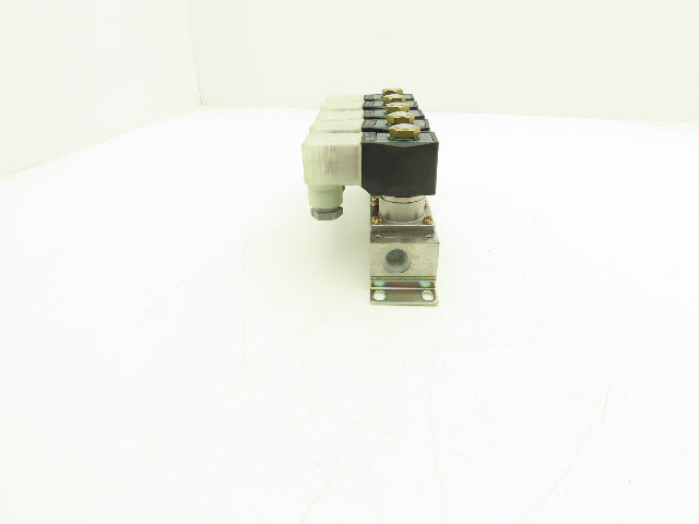 CKD GAB312-3 Pneumatic Air Solenoid 5-Station Valve Manifold 110vac