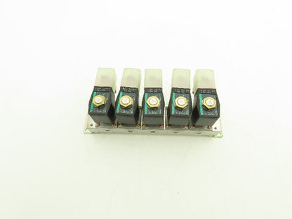 CKD GAB312-3 Pneumatic Air Solenoid 5-Station Valve Manifold 110vac