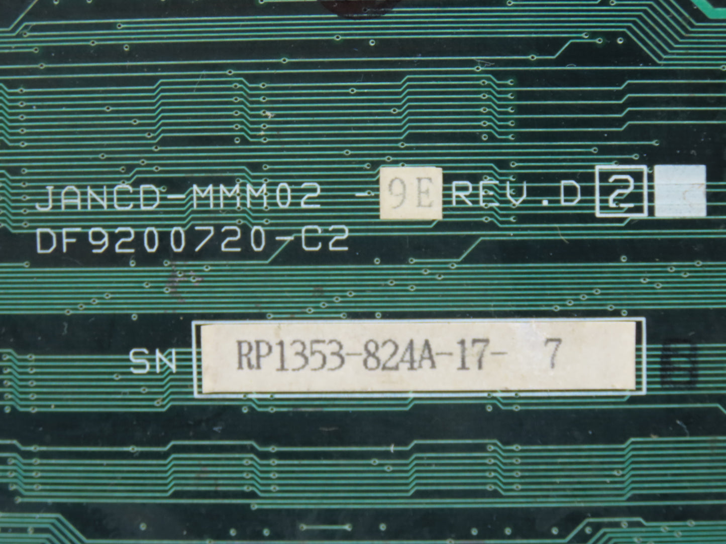 Yaskawa Electric JANCD-MCP10 MCP10 PCB Control Printed Circuit Board Slot Rack