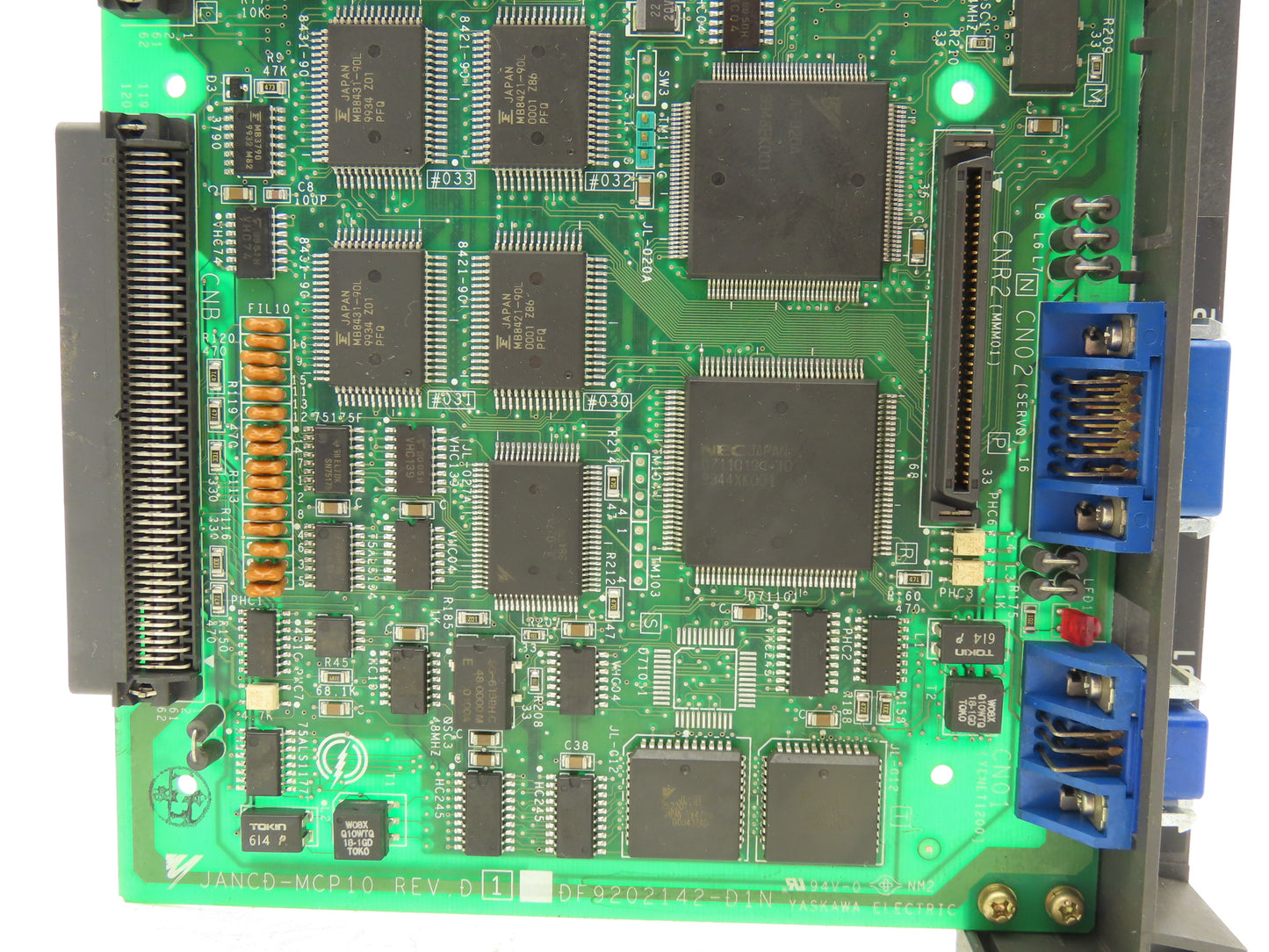 Yaskawa Electric JANCD-MCP10 MCP10 PCB Control Printed Circuit Board Slot Rack