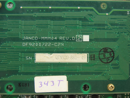 Yaskawa Electric JANCD-MVL01B MVL01B PCB Control Printed Circuit Board Slot Rack