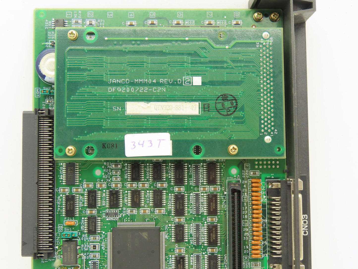 Yaskawa Electric JANCD-MVL01B MVL01B PCB Control Printed Circuit Board Slot Rack