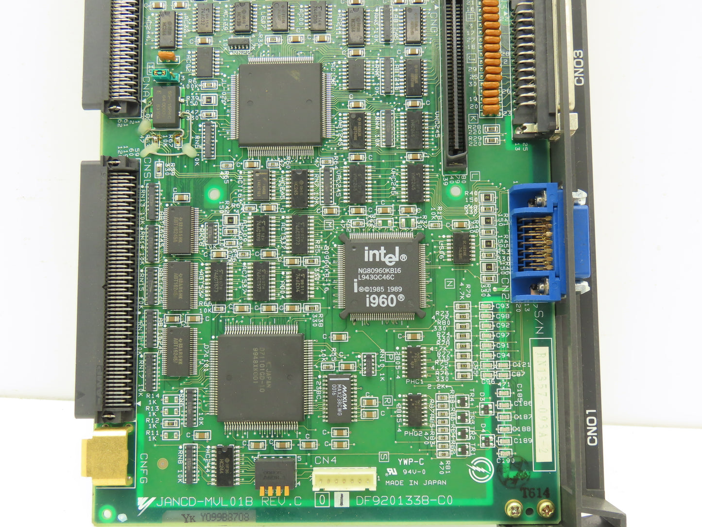 Yaskawa Electric JANCD-MVL01B MVL01B PCB Control Printed Circuit Board Slot Rack