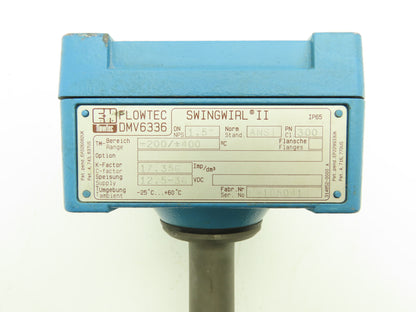 E+H Flowtec DMV6336 Flow Meter w/Thermostat 12.5-36vdc Swingwirl II