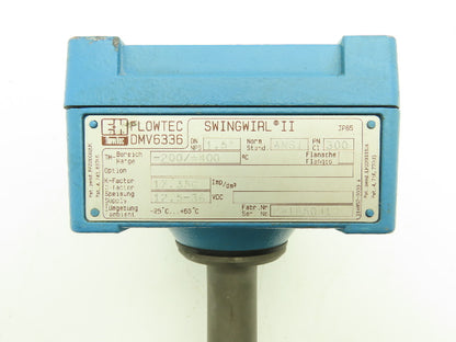 E+H Flowtec DMV6336 Flow Meter w/Thermostat 12.5-36vdc Swingwirl II