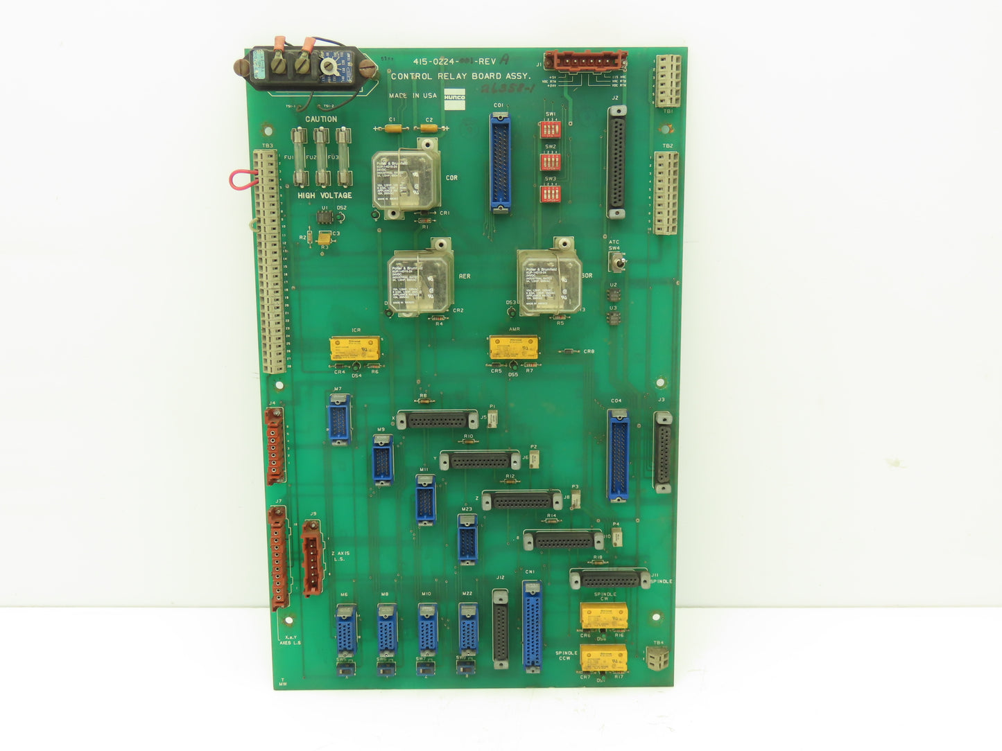 Hurco 415-0224-001 PCB Control Relay Printed Circuit Board Assembly