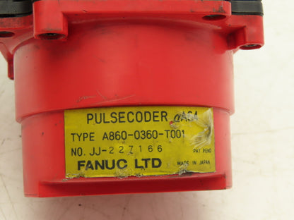Fanuc A06B-0373-B075 AC Servo Motor 0.5kW 129v 3Ph 3000RPM Encoder A8600360T001
