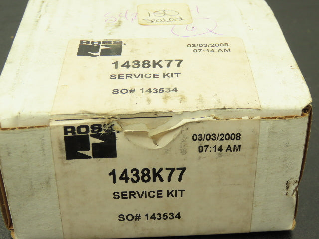 Ross Controls 1438K77 Pneumatic Valve Seal Repair Kit 1/2"