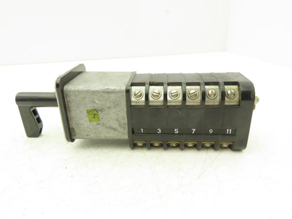 Type SBM 12 Contact Rotary Cam Control Switch Panel Mount