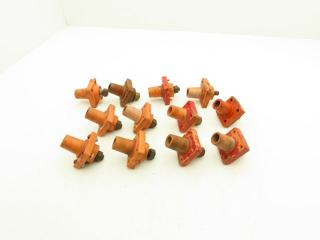 Cam-Lok E1016 Insulated Receptacle Female Orange Lot of 12