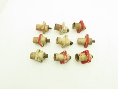 Cam-Lok E1016 Insulated Plug Male White Lot of 9