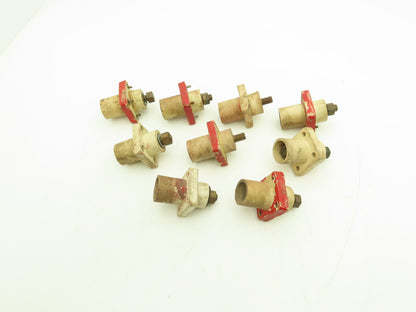 Cam-Lok E1016 Insulated Plug Male White Lot of 9