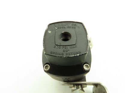 Whitey 131SR Pneumatic Air Actuator Spring Return Swagelok 1/4" Tube Ball Valve