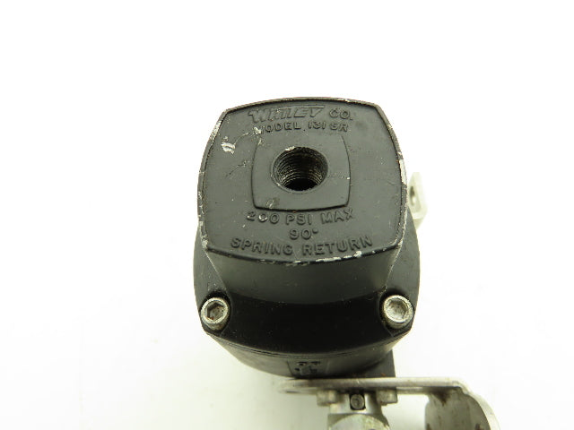 Whitey 131SR Pneumatic Air Actuator Spring Return Swagelok 1/4" Tube Ball Valve