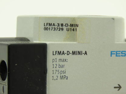 Festo LFMA-3/8-D-MIN Pneumatic Air Treatment Filter 0-175PSI LFMA-D-MINI-A