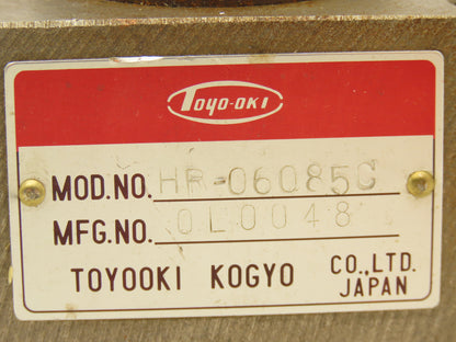 Toyooki Kogyo HR-06085C Hydraulic Pressure Reducing Valve 3/4"NPT