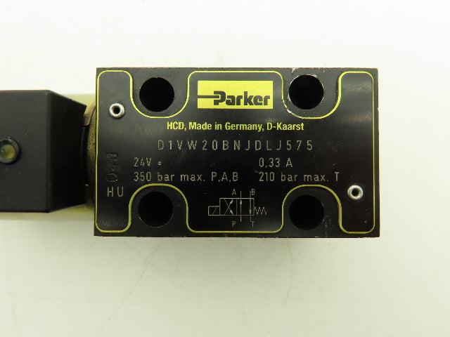 Parker D1VW20BNJDLJ575 Hydraulic Directional Solenoid Valve 24VDC