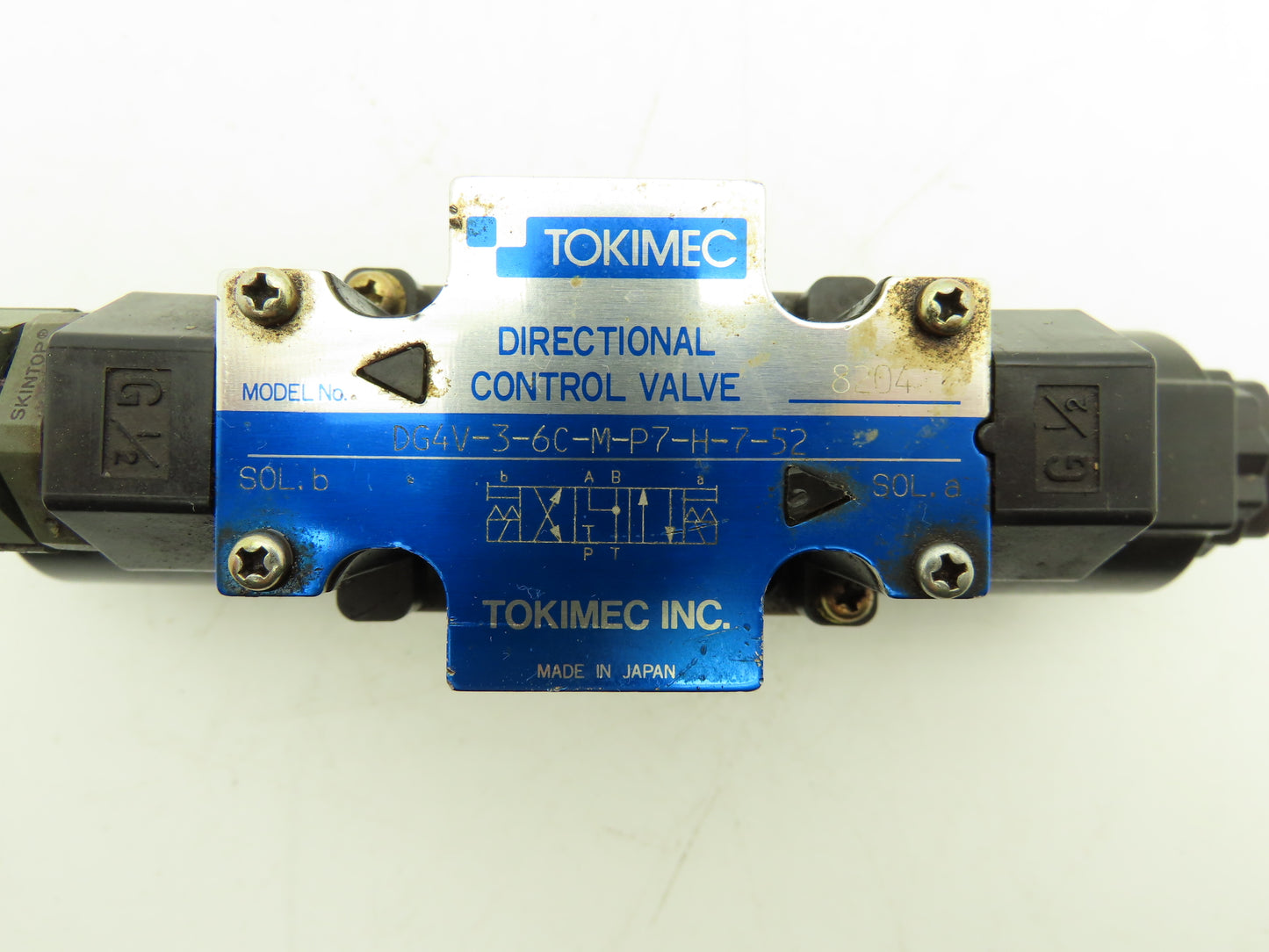 Tokimec DG4V-3-6C-M-P7-H-52 Hydraulic Directional Solenoid Valve 24VDC