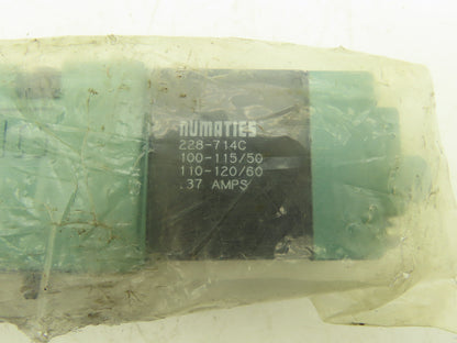 Numatics 554SA400K000030 Pneumatic Air Valve 5 port 4 Way Single 110V Coil