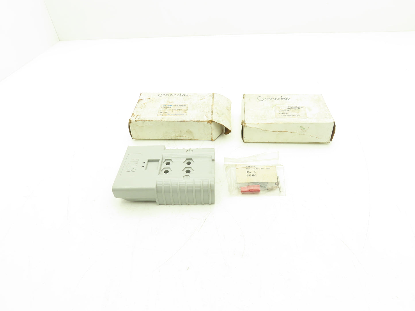 Anderson SY6340G3 Forklift SBX Battery Cable 0/4 Connector Gray 4 Pin Lot of 2