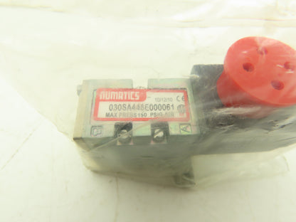 Numatics Pneumatic Air Single Solenoid Valve/Manifold Assembly W/Flow Control