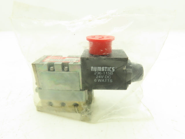 Numatics Pneumatic Air Single Solenoid Valve/Manifold Assembly W/Flow Control