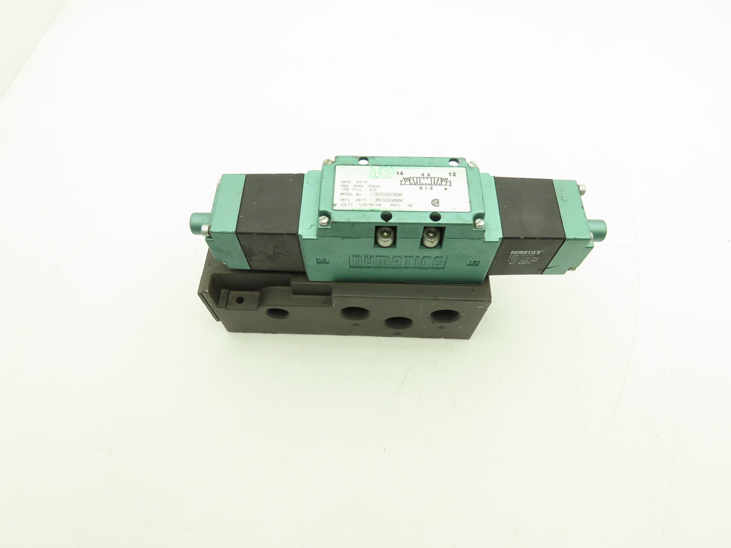 Numatics I35SS63BK Pneumatic Air Solenoid Valve/Manifold Assembly