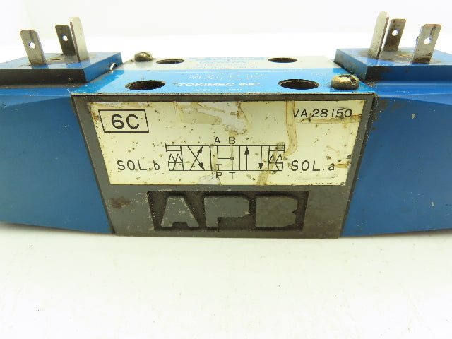 Vickers DG4V36CMU1T750JA65 Hydraulic Solenoid Directional Valve Tokimec 100V