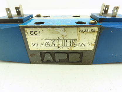 Vickers DG4V36CMU1T750JA65 Hydraulic Solenoid Directional Valve Tokimec 100V