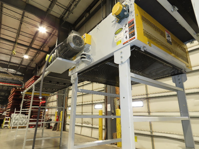 Hytrol BPC 49"x 27' Slider Bed Conveyor 47"Belt 5Hp 3PH Center Drive 183fpm