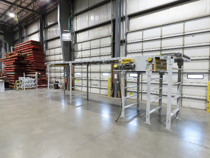 Hytrol BPC 49"x 27' Slider Bed Conveyor 47"Belt 5Hp 3PH Center Drive 183fpm