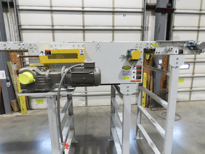 Hytrol BPC 49"x 27' Slider Bed Conveyor 47"Belt 5Hp 3PH Center Drive 183fpm