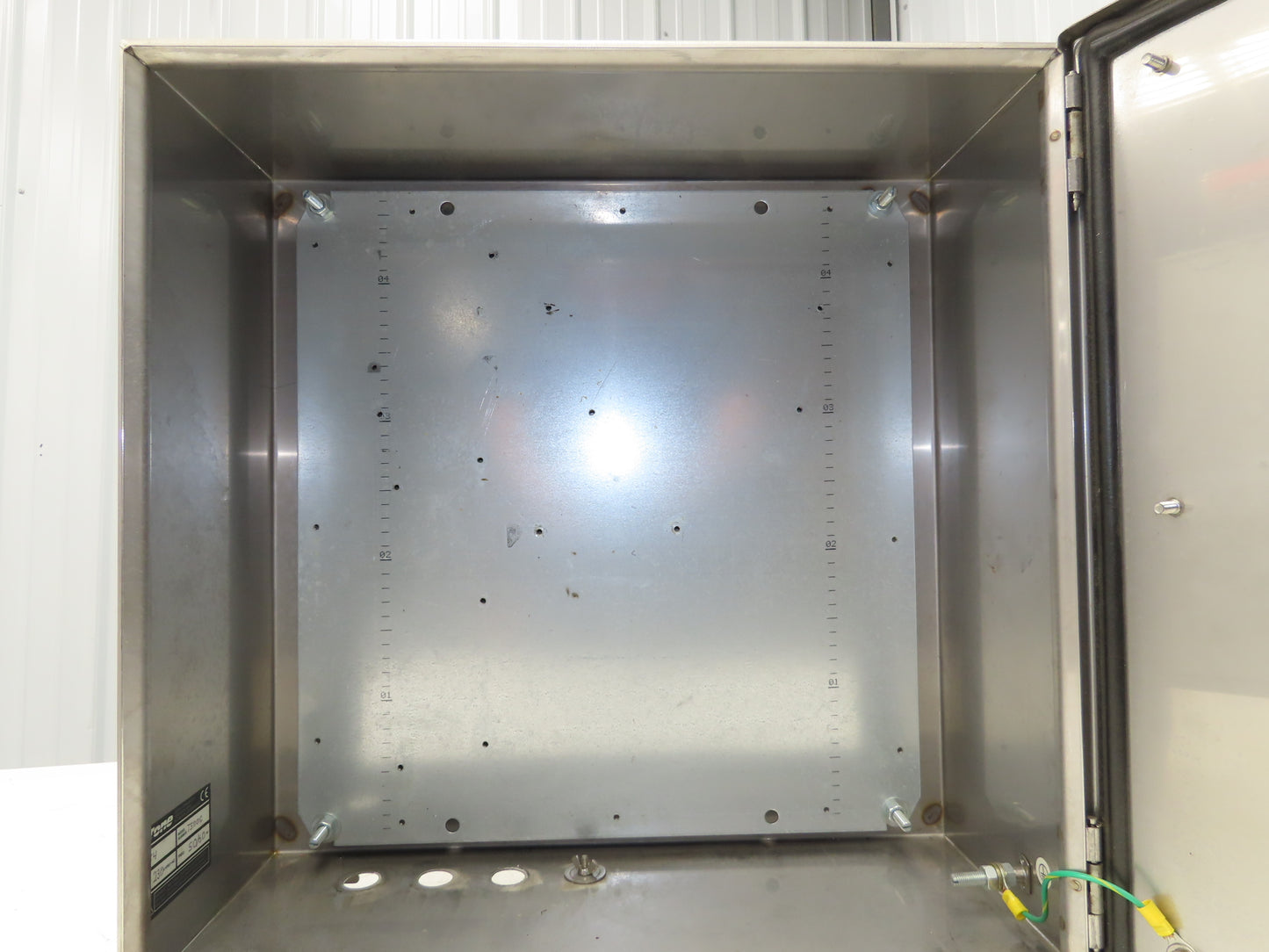 Rittal AE1007 Stainless Electrical Enclosure Junction Box 500x500x20mm 20x20x8"