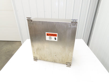 Rittal AE1007 Stainless Electrical Enclosure Junction Box 500x500x20mm 20x20x8"
