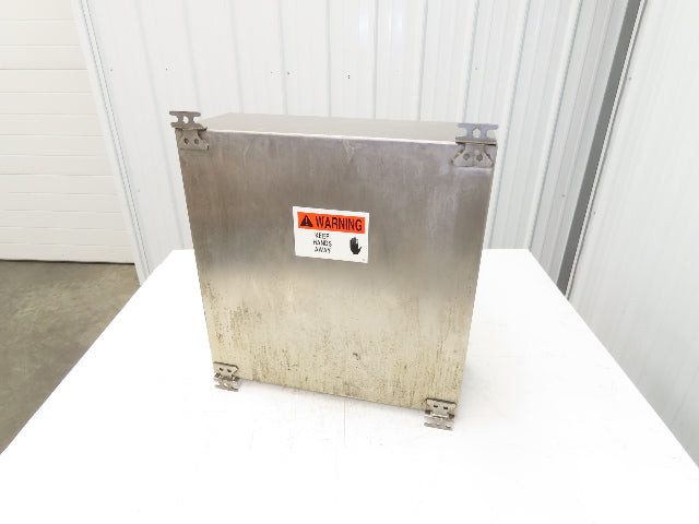Rittal AE1007 Stainless Electrical Enclosure Junction Box 500x500x20mm 20x20x8"