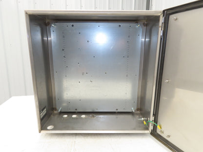 Rittal AE1007 Stainless Electrical Enclosure Junction Box 500x500x20mm 20x20x8"