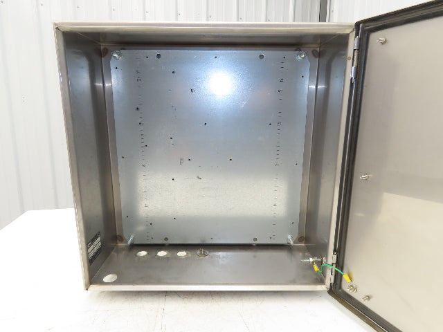 Rittal AE1007 Stainless Electrical Enclosure Junction Box 500x500x20mm 20x20x8"