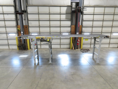 Hytrol HSS 31"x 18' Slider Bed Conveyor 30"Belt 2Hp 3PH Center Drive 140fpm