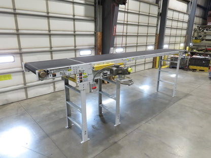 Hytrol HSS 31"x 18' Slider Bed Conveyor 30"Belt 2Hp 3PH Center Drive 140fpm