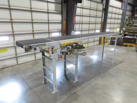 Hytrol HSS 31"x 18' Slider Bed Conveyor 30"Belt 2Hp 3PH Center Drive 140fpm