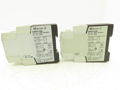 Eaton Moeller EMT6-DB Thermistor Overload Protection Relay 24V Lot of 2