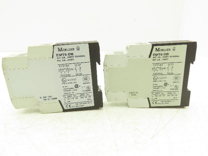 Eaton Moeller EMT6-DB Thermistor Overload Protection Relay 24V Lot of 2