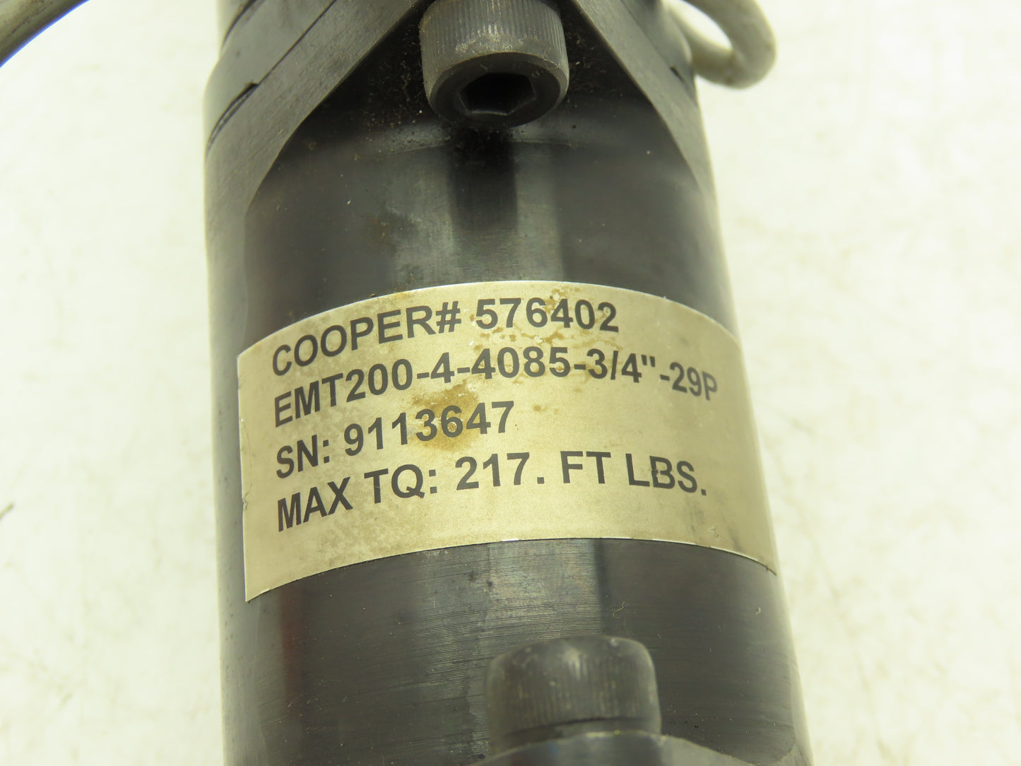Cooper 576402 Electric Servo Nutrunner Inline Right Angle EMT200-4-4085-3/4"-29P