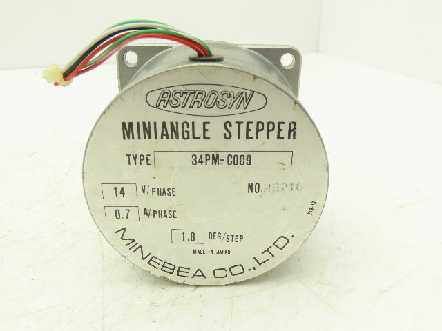 Astrosyn 34PM-C009 Miniangle Stepper Motor 14V 1.8 Degree Step